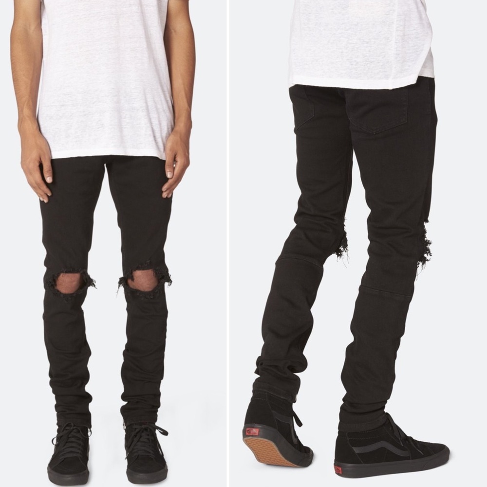 MNML Busted Knee Skinny Jeans